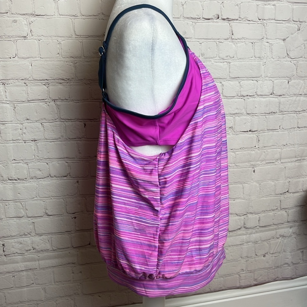 Free Country Blouson Tankini Top - Picture 4 of 11